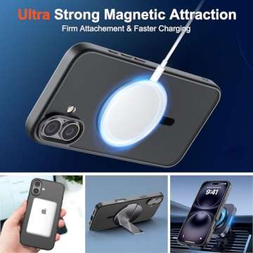 SUPFINE Magnetic iPhone 16 Plus Case with Shock Protection