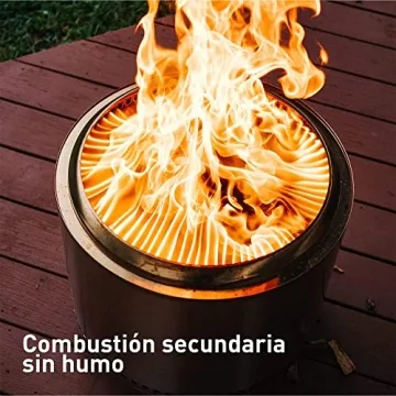 Solo Stove Bonfire Fire Pit - Smokeless Large 19.5 Inch Stainless Steel Outdoor Firepit | Portable Backyard Natural Wood Burning Firebowl | No Gas or Propane Required