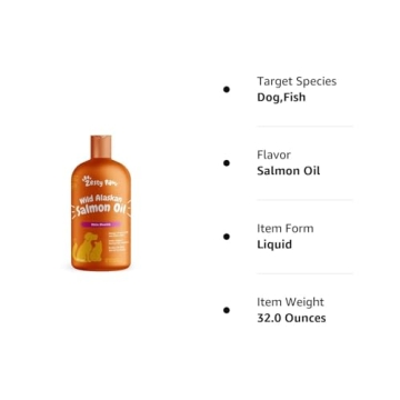 Wild Alaskan Salmon Oil for Dogs & Cats Health Boost