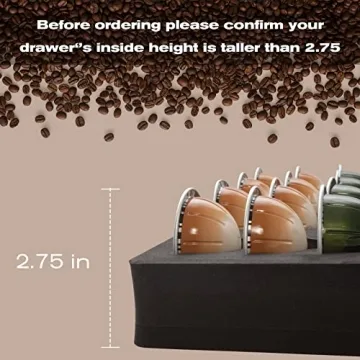 Organize Your Coffee with RAMIEYOO Capsule Drawer - 48 Pods