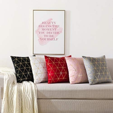 NordECO HOME Soft Decorative Throw Pillow Covers