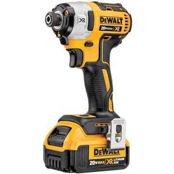 DEWALT 20V MAX* XR Impact Driver Kit, Brushless, 3-Speed, 1/4-Inch, 4.0-Ah (DCF887M2), Black