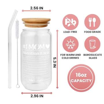 GINGULMINA Mom Can Glass Gifts - Perfect for Any Occasion
