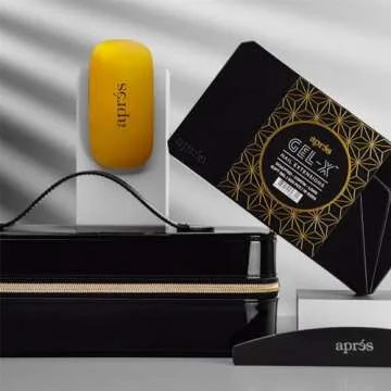 Apres Nail GEL-X Kit Professional Starter Kit & Sculpted Round Short | Included a box of tips 500 pcs | Premium Quality | 10 Sizes 0-9 | No Size 00 Included | 2022 Version