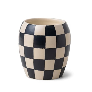 Paddywax Checkmate Artisan Hand-Poured Scented Candle, 11-Ounce, Black Fig + Olive