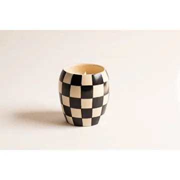 Paddywax Checkmate Artisan Hand-Poured Scented Candle, 11-Ounce, Black Fig + Olive