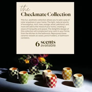 Paddywax Checkmate Artisan Hand-Poured Scented Candle, 11-Ounce, Black Fig + Olive