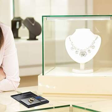 Smart Weigh Digital Pocket Gram Scale, 600g x 0.1g Digital Gram Scale, Jewelry Scale, Food Scale, Me...