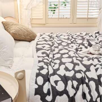 Cyusri Beige Checkered Throw Blanket