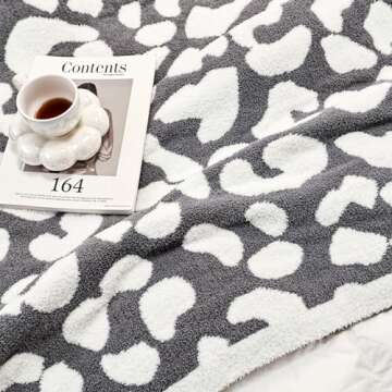 Cyusri Beige Checkered Throw Blanket