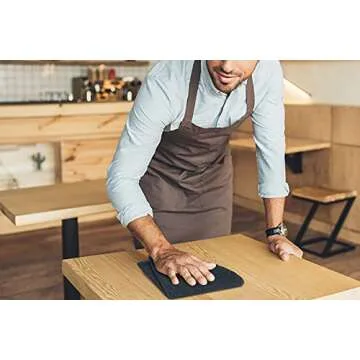 Softolle Kitchen Towels, Pack of 12 Bar Mop Towels -16x19 Inches -100% Cotton White Towels - Super Absorbent Bar Towels, Multi-Purpose for Home, Kitchen and Bar Cleaning (Grey)