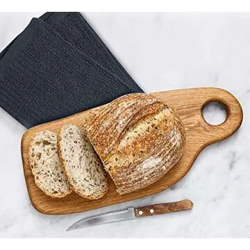 Softolle Kitchen Towels, Pack of 12 Bar Mop Towels -16x19 Inches -100% Cotton White Towels - Super Absorbent Bar Towels, Multi-Purpose for Home, Kitchen and Bar Cleaning (Grey)