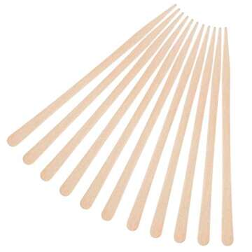 1200 Pack Wooden Waxing Sticks Wax Spatulas Sticks Small Wax Applicator Sticks Wood Craft Sticks Spatulas Applicator for Hair Eyebrow Nose Removal (Without Handle)