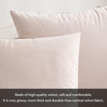 Soft MIULEE Pink Velvet Throw Pillow Cover 12 x 20 Inch