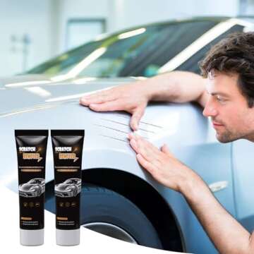 2025 Upgrade Nano Sparkle Cloth Car Scratch Remover, New Car Scratch Repair Paste, Magic Nano Cleaning Cloth Scratch Remover for Deep Scratch Repair-drakblack