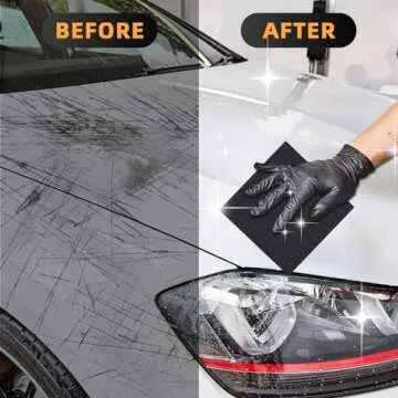 2025 Upgrade Nano Sparkle Cloth Car Scratch Remover, New Car Scratch Repair Paste, Magic Nano Cleaning Cloth Scratch Remover for Deep Scratch Repair-drakblack