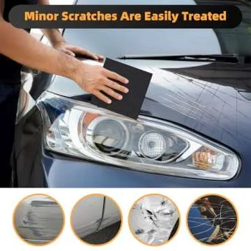 2025 Upgrade Nano Sparkle Cloth Car Scratch Remover, New Car Scratch Repair Paste, Magic Nano Cleaning Cloth Scratch Remover for Deep Scratch Repair-drakblack