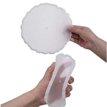 Handmade Tiered Tray Model, 3 Tier Cake Stand Resin Models, Cupcake Holder Silicone Casting Model, Reusable Tower Display, Resin DIY Tool for Pastry Cookies Plate Stand - Cake Stand Model