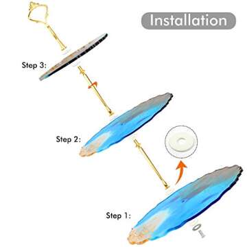 Handmade Tiered Tray Model, 3 Tier Cake Stand Resin Models, Cupcake Holder Silicone Casting Model, Reusable Tower Display, Resin DIY Tool for Pastry Cookies Plate Stand - Cake Stand Model