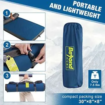 BeyondHOME 4 Inch Thick Self Inflating Sleeping Pad