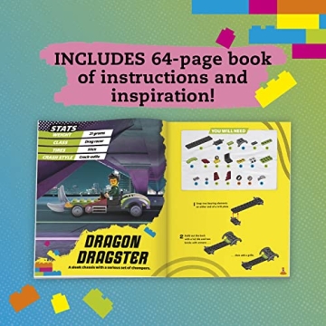 KLUTZ Lego Race Cars STEM Kit for Creative Builders