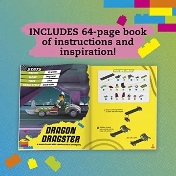 KLUTZ Lego Race Cars STEM Kit for Creative Builders