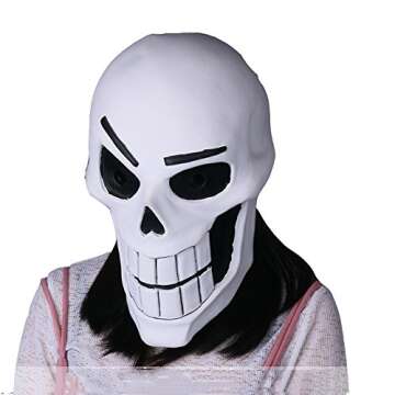 Molagogo Deluxe Latex Game Full Head Mask Cosplay Costume Helmet Party Fancy Ball Halloween Christma...