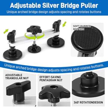 97pcs Car Dent Puller Kit for Easy Dent Removal