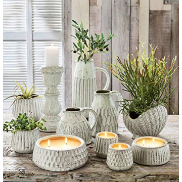 TAG White Citronella Pot Large Candle for Outdoor Use