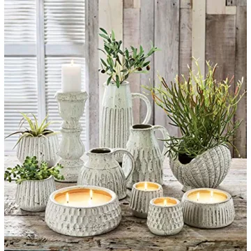 TAG White Citronella Pot Large Candle for Outdoor Use