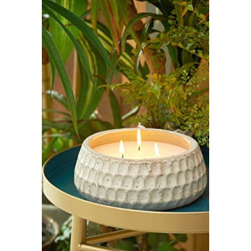 TAG White Citronella Pot Large Candle for Outdoor Use