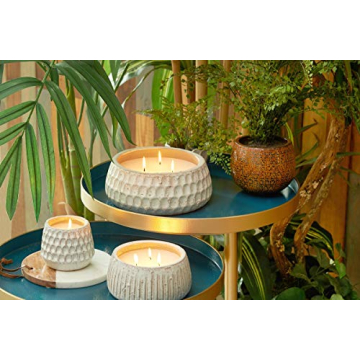 TAG White Citronella Pot Large Candle for Outdoor Use