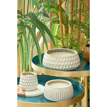 TAG White Citronella Pot Large Candle for Outdoor Use