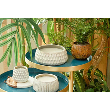 TAG White Citronella Pot Large Candle for Outdoor Use