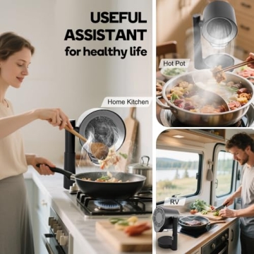 Portable Range Hood for Indoor Cooking with 3 Speeds