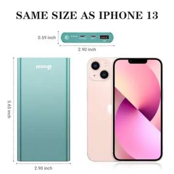 BONAI 12000mAh Fast Charging Portable Phone Charger Mint