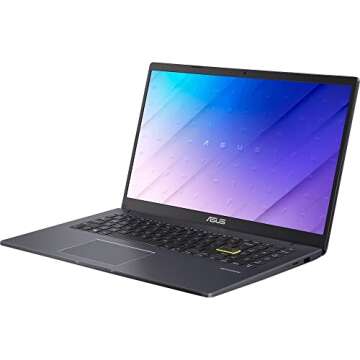 ASUS 15.6” Vivobook Go FHD Laptop, Intel Quad Core, 4GB RAM, 64GB SSD, Windows 11 in S Mode, Star Black, L510KA-NB21