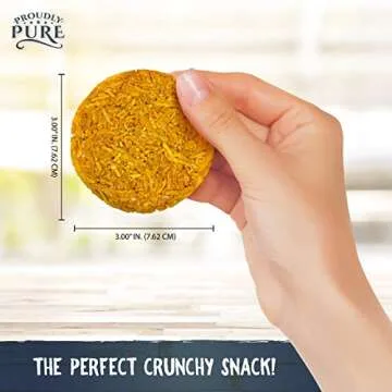 Proudly Pure Parmesan Cheese Crisps - Keto Snacks Zero Carb Crunchy Delicious Healthy 100% Natural Aged Cheesy Parm Chips Wheat & Gluten Free Keto Crackers Low Carb Snacks (Variety Pack, 4 Pack)