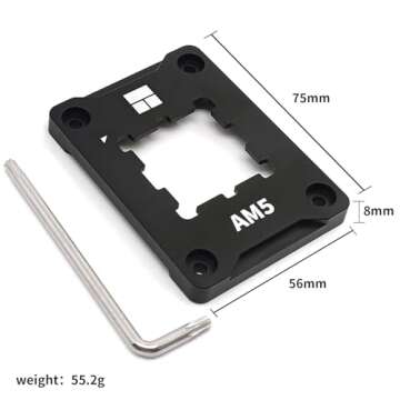 Thermalright AM5 CPU Contact Frame V2 for Secure Frame Kit Anti-Bending Buckle Black