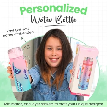 Personalized DIY Water Bottle Kits for Girls 6-8