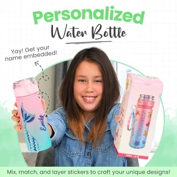 Personalized DIY Water Bottle Kits for Girls 6-8