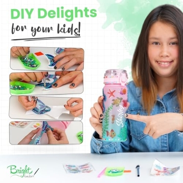 Personalized DIY Water Bottle Kits for Girls 6-8