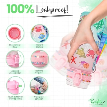 Personalized DIY Water Bottle Kits for Girls 6-8