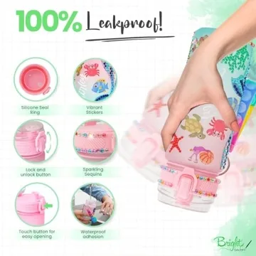 Personalized DIY Water Bottle Kits for Girls 6-8