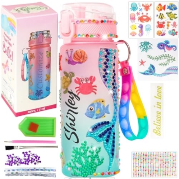 Personalized DIY Water Bottle Kits for Girls 6-8