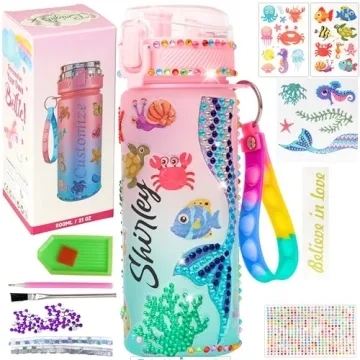 Personalized DIY Water Bottle Kits for Girls 6-8