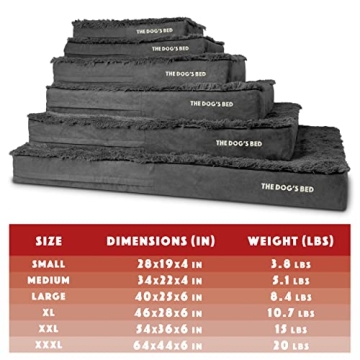 Orthopedic Memory Foam Dog Bed for Large Breeds