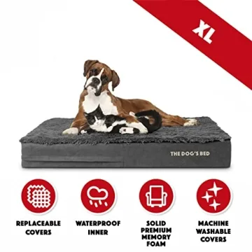 Orthopedic Memory Foam Dog Bed for Large Breeds