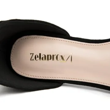 Elegant Zelaprox Women's Rhinestone Black Flats for All Occasions