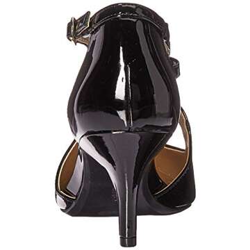 Bandolino Zeffer Pump: Stylish Black Patent Heels for Women